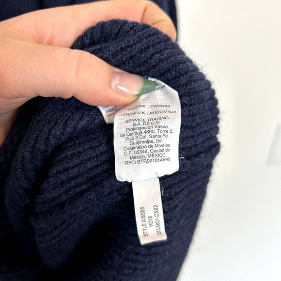 J.crew Long Sleeve Double Breasted Cardigan Jacket Navy XXS Wool Alpaca - Picture 13 of 16